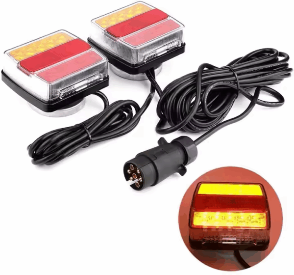 12V Waterproof LED light with 7pin plug - Image 2